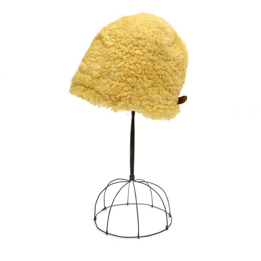 1910's~ Swedish Military WW1 Winter Hat Sheepskin...