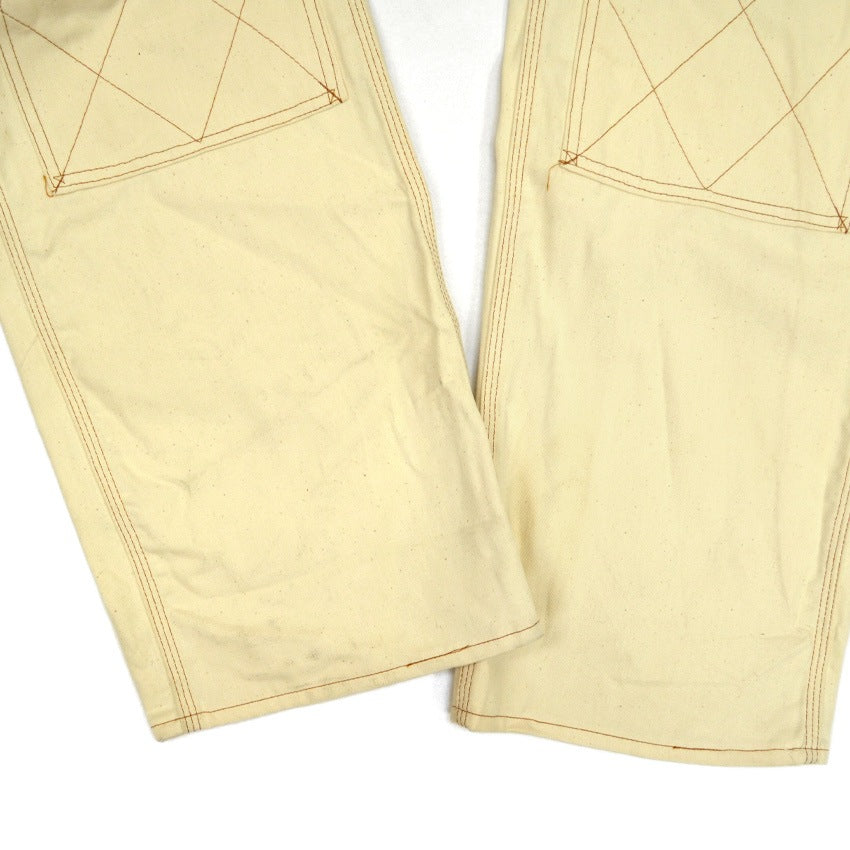 1970's BIGMAC 生成り DOUBLE KNEE OVERALL WITH APRON ... W34 L31