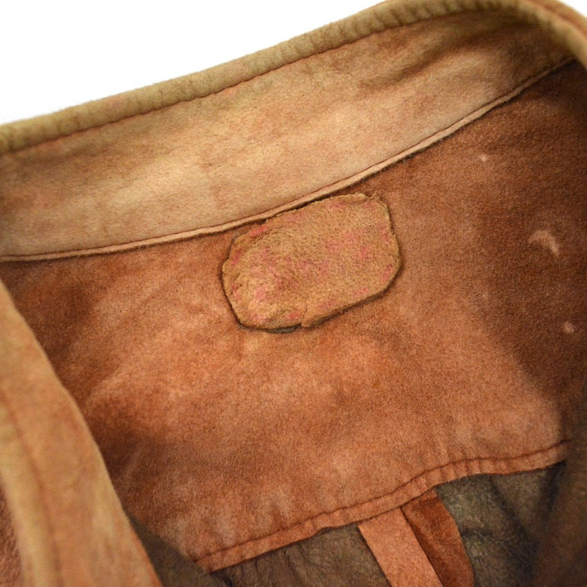 1960's~ NUBUCK LEATHER PULLOVER SHIRTS...