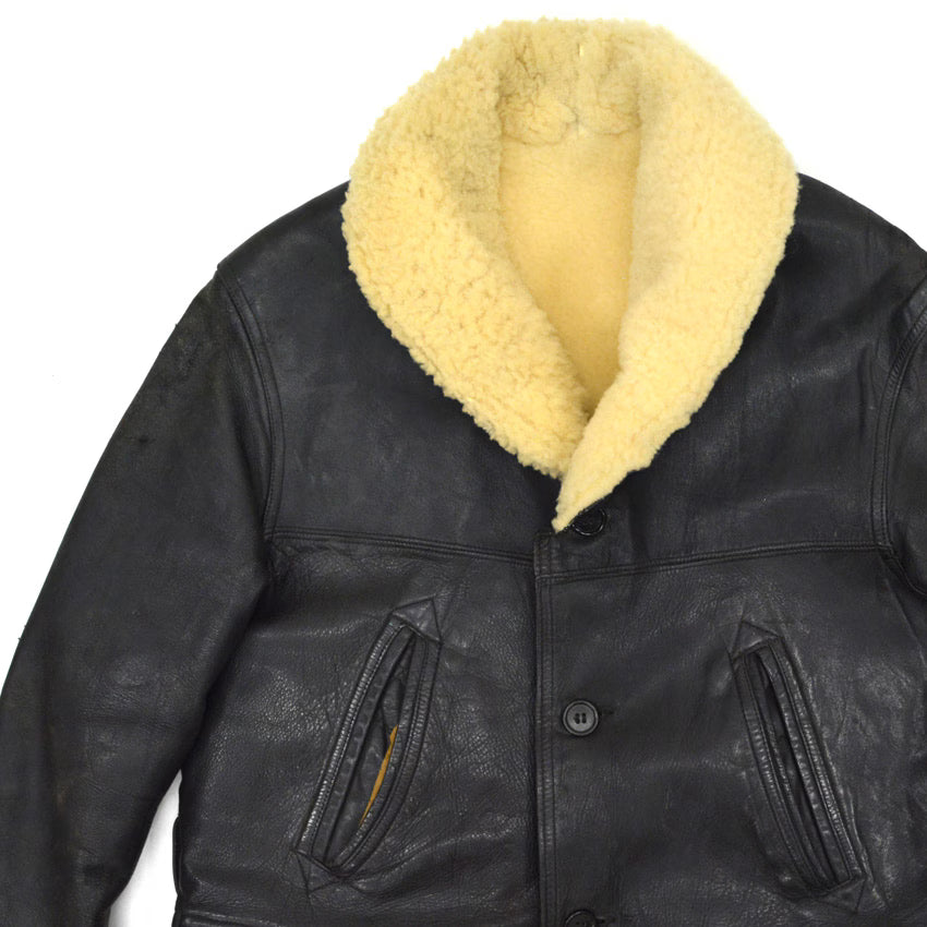 1930's H&L BLOCK HORSEHIDE CAR COAT...