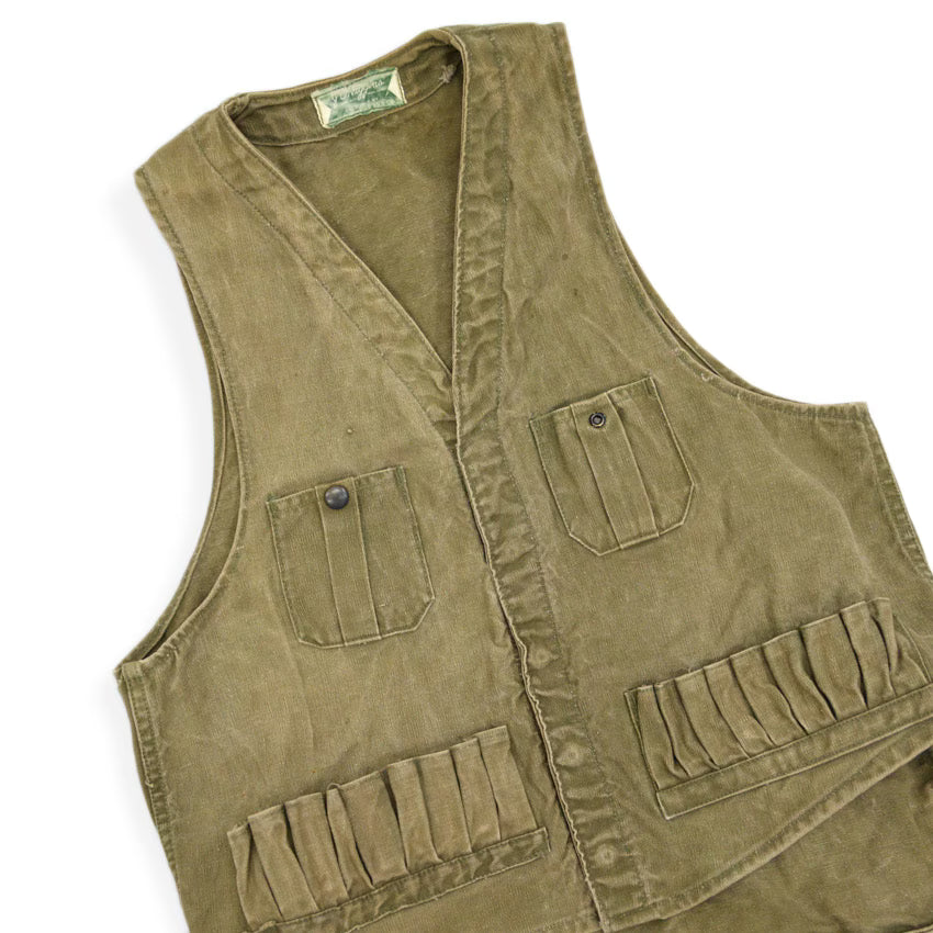 ~1940's JC Higgins HUNTING VEST OLIVE...