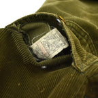 1970's Lee Green Corduroy Boa Lining Coverall...