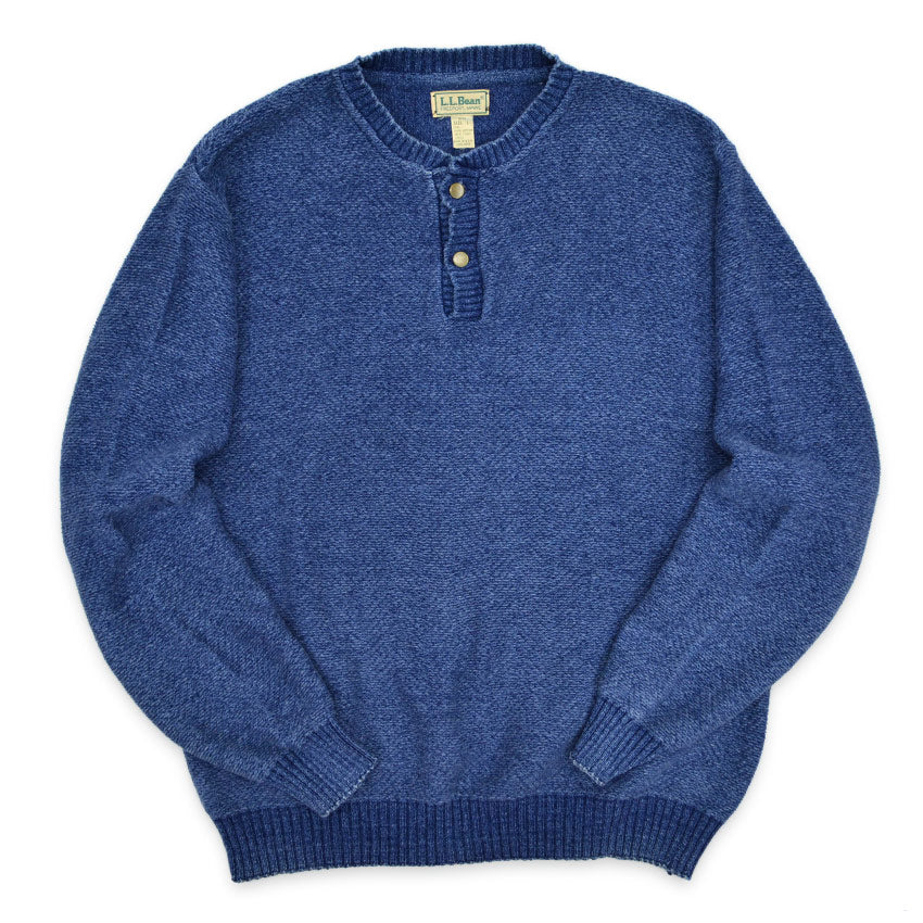 1980's LLBEAN INDIGO COTTON SWEATER...L