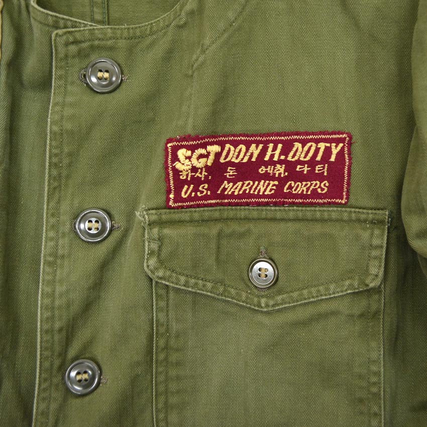 1950's USMC KOREAN WAR HBT SHOOTING JACKET...