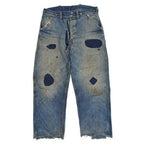1930's Montgomery Ward Buckle Back Denim Pants... W32 L29.5