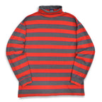 1980's~ GAP BORDER COTTON TURTLE NECK L/S SHIRT ... XL