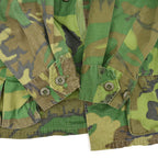 1960s US ARMY ERDL JUNGLE FATIGUE JACKET Mixed Leaf... SR
