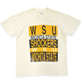 1980's Stedman WSU SHOCKERS COLLEGE T-SHIRT... L