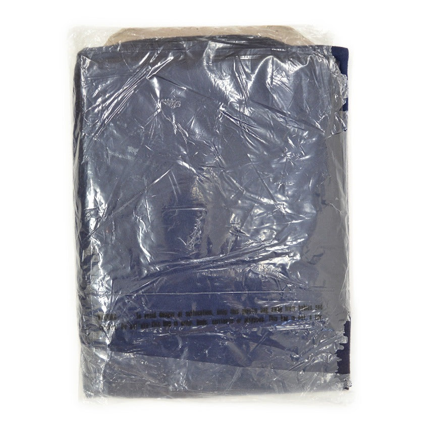 1980's DEADSTOCK EUREX Paki cotton POCKET PACK TEE NAVY... XL