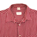 1960's〜 Deora Square Dots Rayon S/S Shirt Blood ... 40