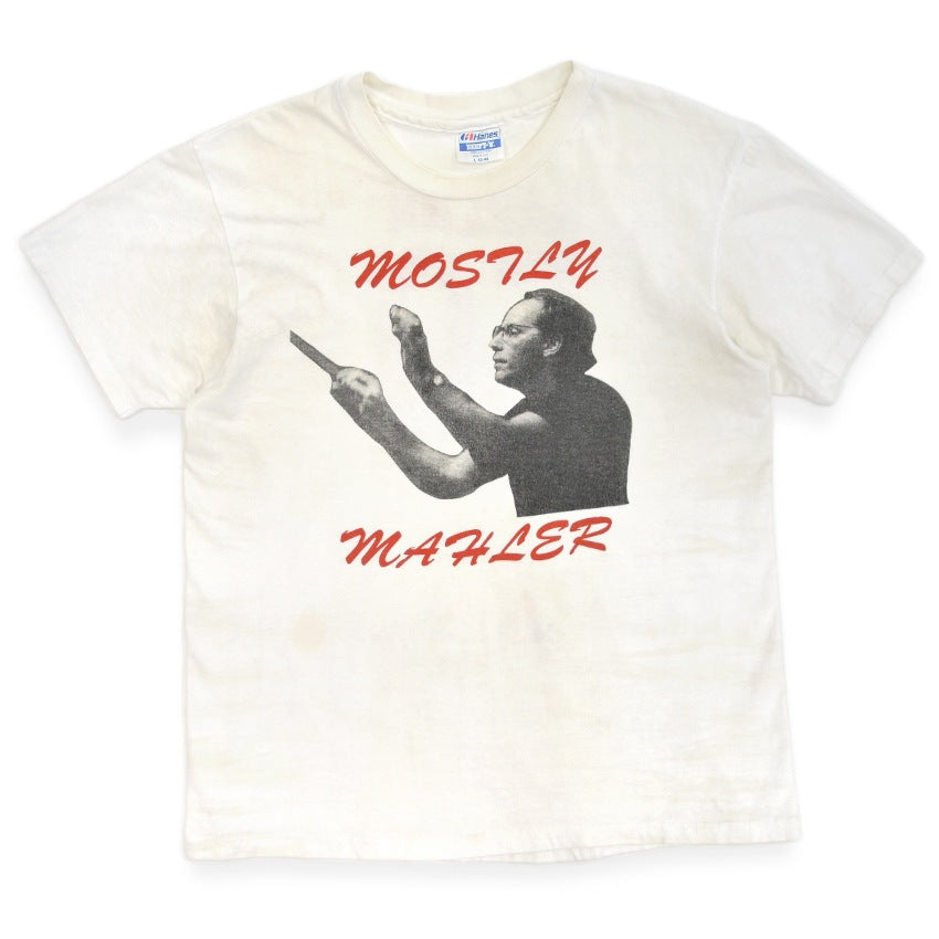 1980's Hanes BEEFY-T MAHLER Composer T-SHIRT ... L