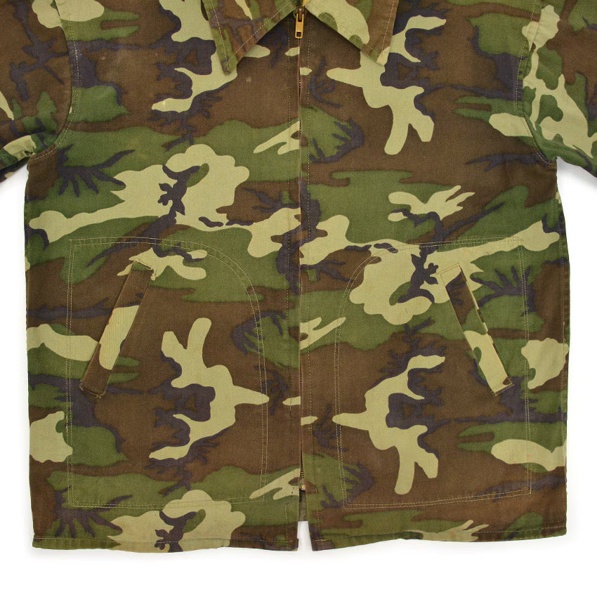 ~1970's USMC VIETNAM WAR SKULL EMBROIDERY TOUR JACKET...
