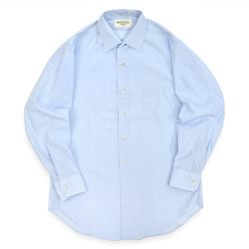 1960's USAF BROADCLOTH BLUE AF SHADE 1550 SHIRT ONE WASH... 141/2