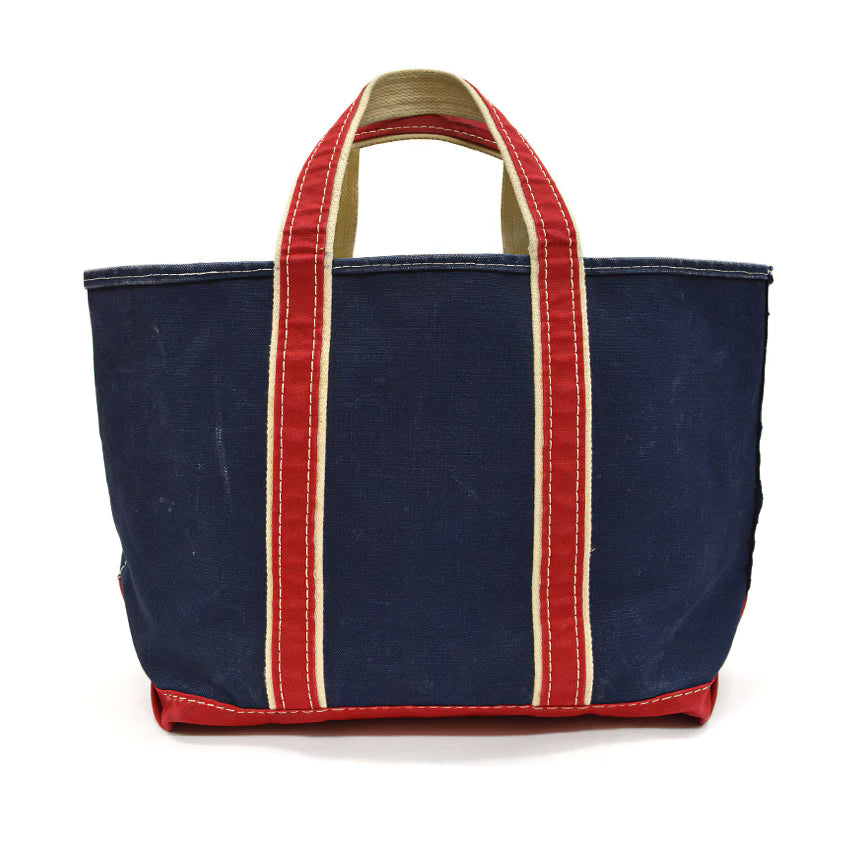 1980's LLBEAN DELUXE BOAT AND TOTE NAVY & RED MINT... LARGE