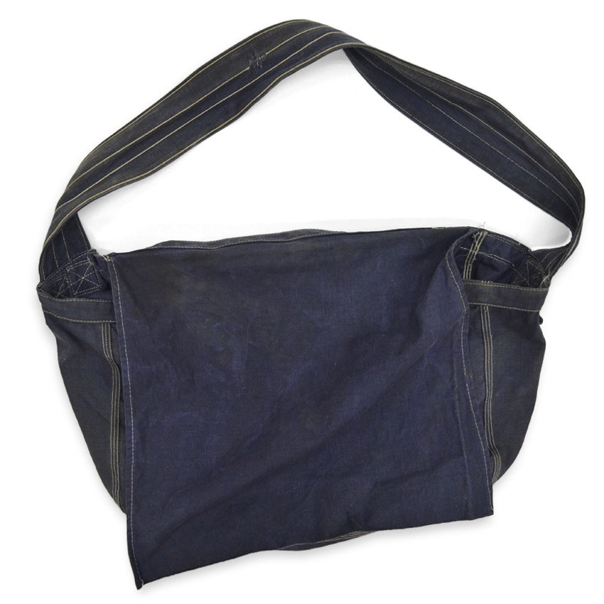 1950s Press Newspaper Bag, Eggplant Navy Blue...