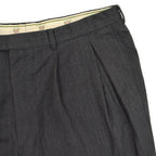 1980s Gucci Old Gucci Charcoal Grey Wool Slacks... W37 L28