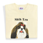 1980's~ SR Shih Tzu DOG PRINT T-SHIRT...XL