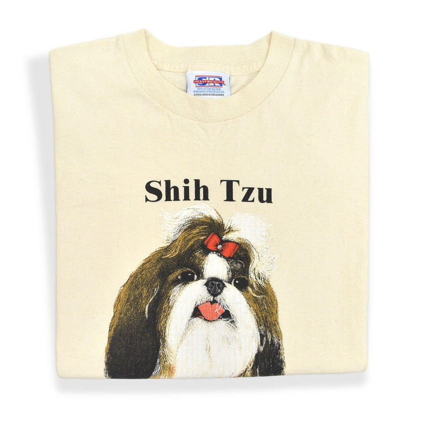 1980's〜 SR Shih Tzu DOG PRINT T-SHIRT ... XL