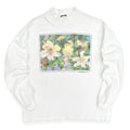 1990's Judy Buswell FLOWER ART PRINT L/S T-SHIRT ... Fits like XL