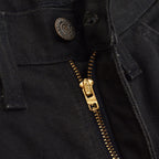 1960's LEVI'S 518 BIG-E BLACK Katsuragi COTTON TWILL PANTS... W32 L33