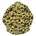 ~1990's PRENTISS DUCK HUNTER CAMO CHAMOIS CLOTH SHIRT... L