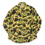 ~1990's PRENTISS DUCK HUNTER CAMO CHAMOIS CLOTH SHIRT... L