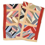 OLD PATCHWORK MOZAIQ QUILT... 158cm×183cm