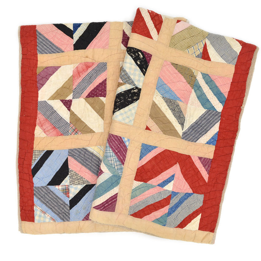 OLD PATCHWORK MOZAIQ QUILT... 158cm×183cm