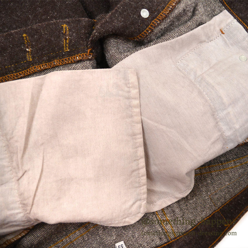 1990's~ Levi's 501 BROWN DENIM PANTS MEXICO... W33 L30