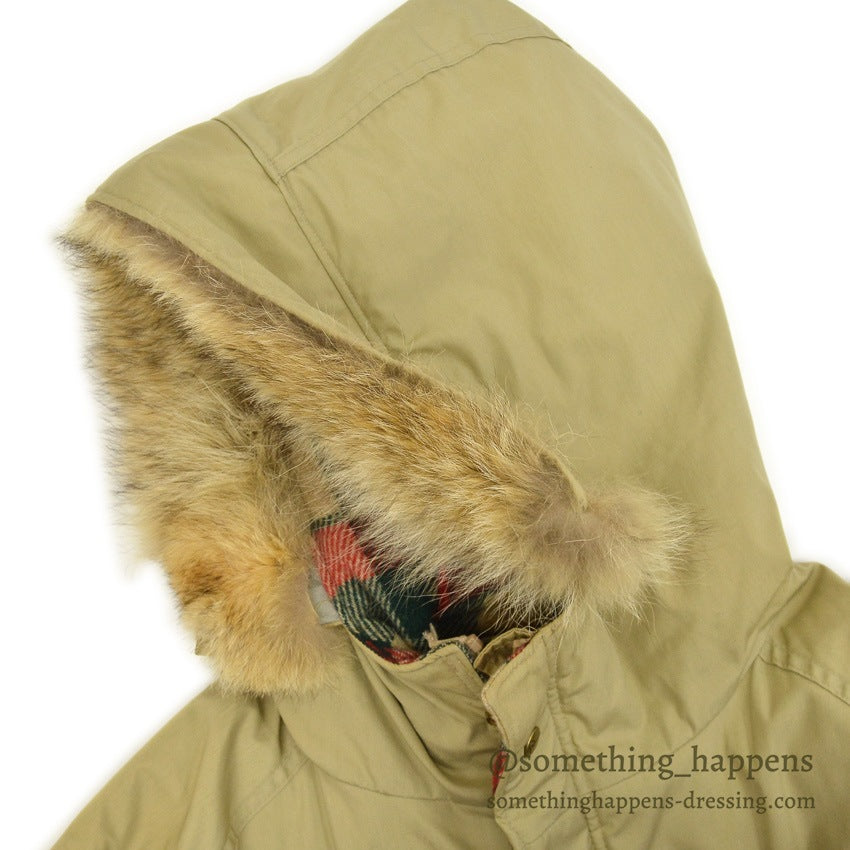 1970's WOOLRICH MOUNTAIN PARKA COYOTE FUR... Fits like L～XL