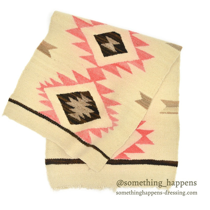 c.1940's NAVAJO RUG DIAMONDS PATTERN...92cm×40cm