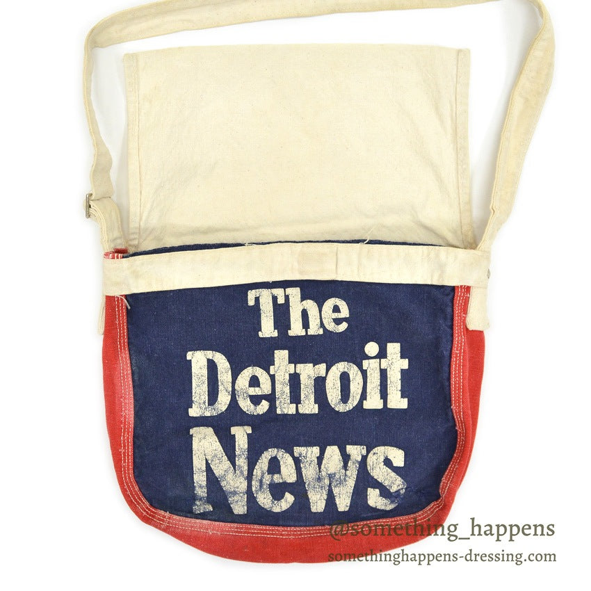 1960's〜 The Detroit News NEWS PAPER BAG 2 ... SMALL