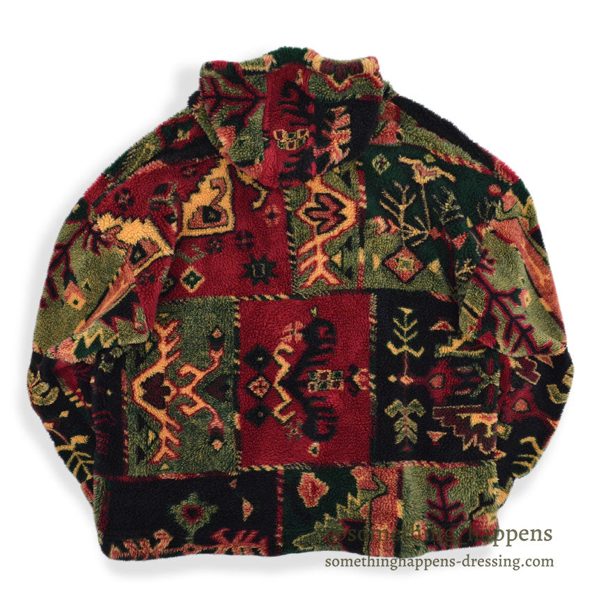 〜1990's MY-T POPCORN FLEECE PULLOVER JACKET ... M