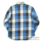 1970's BIGYANK BLOCK PLAID FLANNEL SHIRT... M