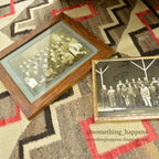 OLD WORKERS PHOTOGRAPH 1925. WOOD FRAMED ... 36cm×30cm