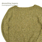 1990's〜 OLD GOLD COTTON KNIT BOAT NECK ...