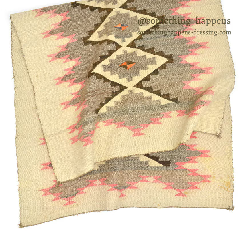 c.1930's NAVAJO RUG STEPPED DIAMONDS PATTERN... 194cm×103cm