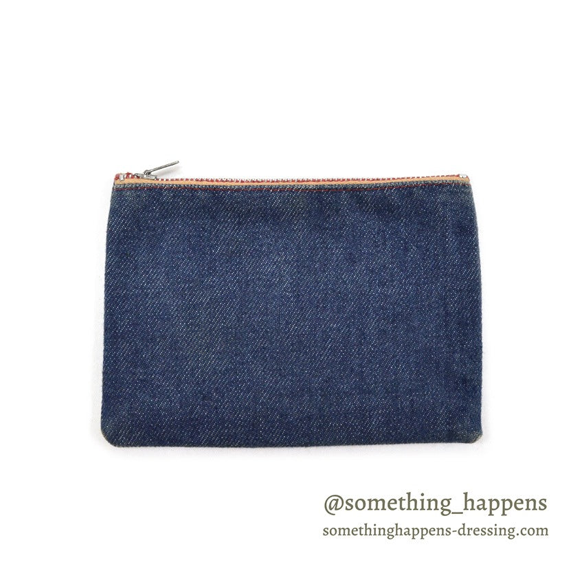 1970's CONE MILLS DEEPTONE DENIM POUCH...