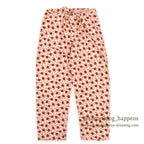 1950's DECORATIVE PATTERN PRINT COTTON PAJAMAS SHIRT & PANTS...