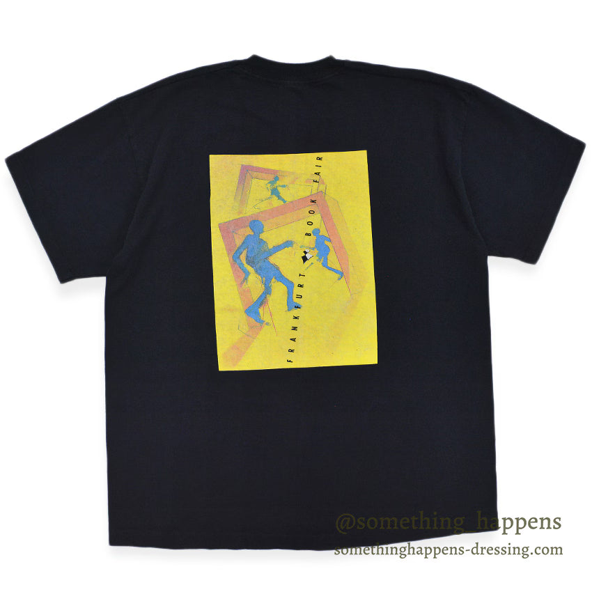1990's FRANKFURT BOOK FAIR ART PRINT T-SHIRT ... XL