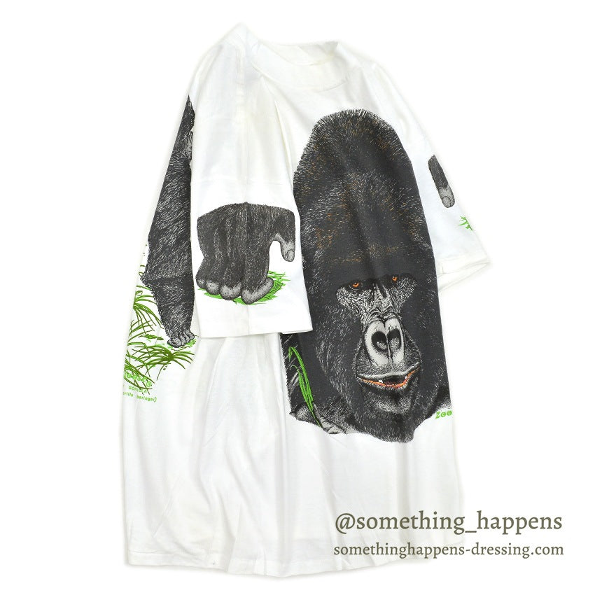 1990's DEADSTOCK ONEITA ZOOSLOOSE ゴリラ T-SHIRT ... XL