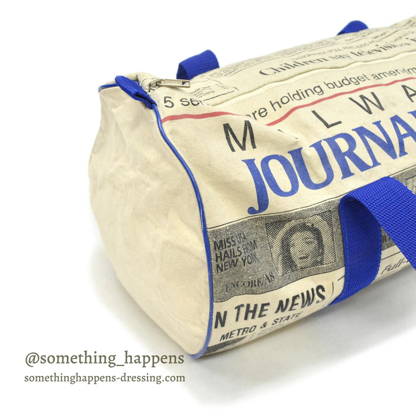 1980's~ AIR-TEX MILWAUKEE JOURNAL SENTINEL ADVERTISING DUFFLE BAG...