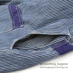 1930's〜 UNUSUAL HICKORY STRIPE SERVICE COAT 機関車ボタン ... Fits like 38