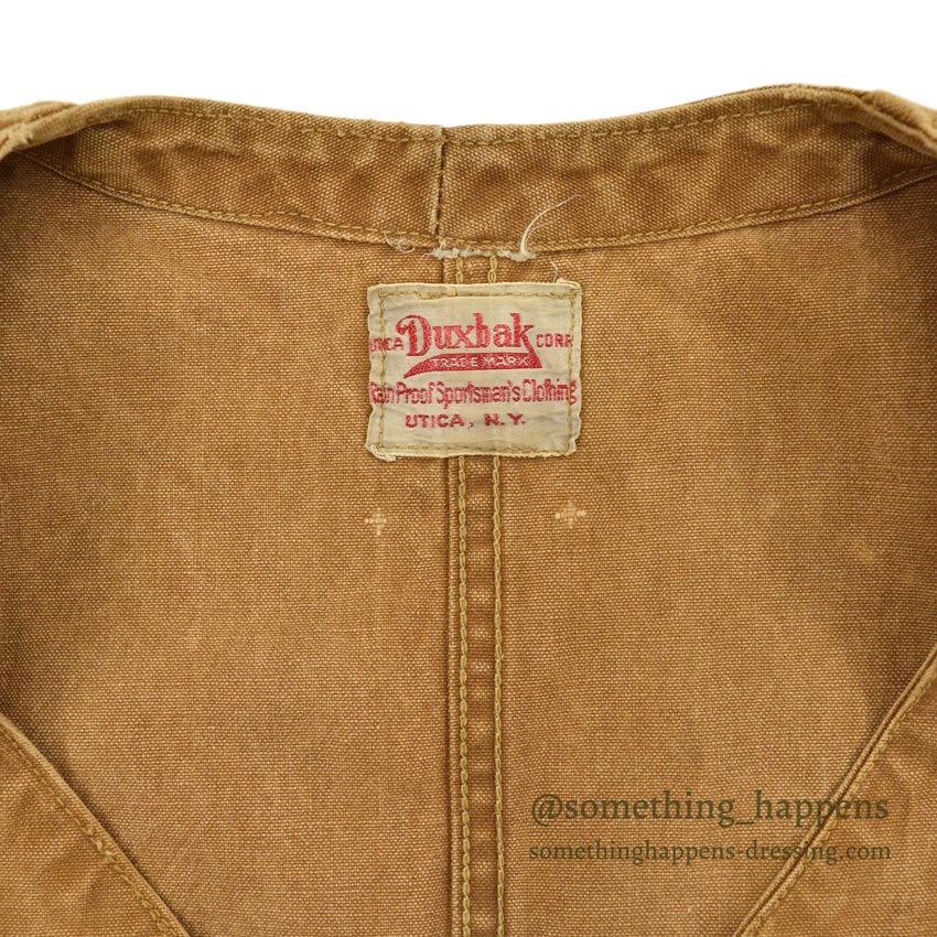 1930's DUXBAK BROWN DUCK HUNTING VEST...
