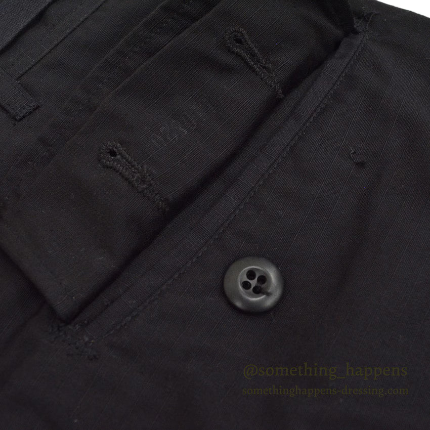 1990's USARMY TROUSERS, BLACK 357... SMALL-SHORT