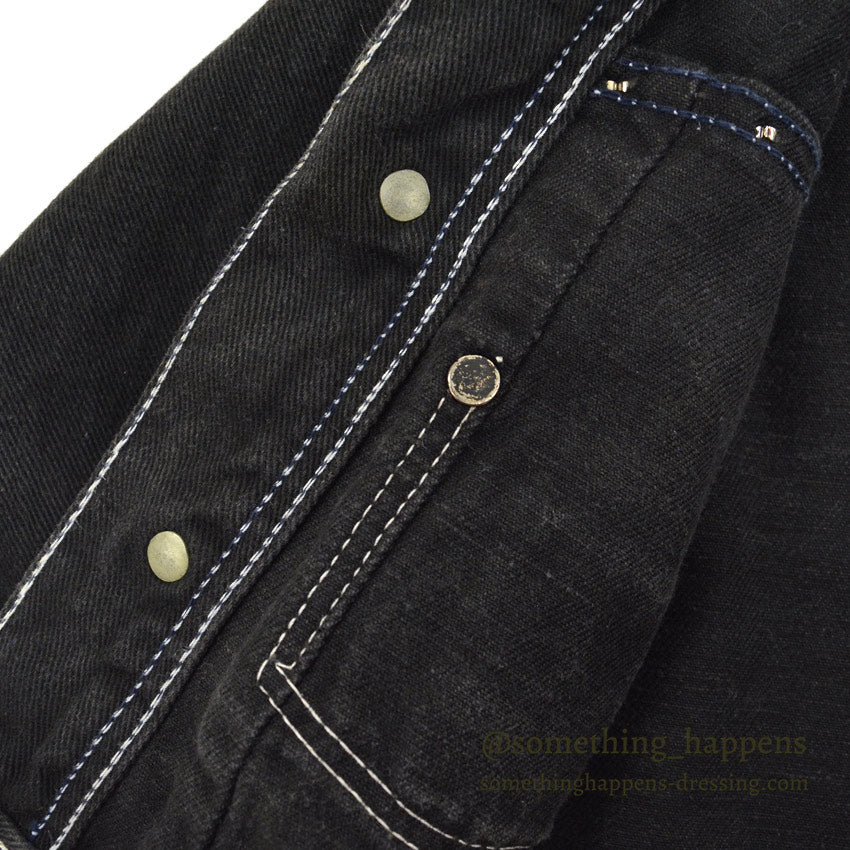 1950's WESTERN TWO POCKETS BLACK DENIM JACKET FOR KIDS...