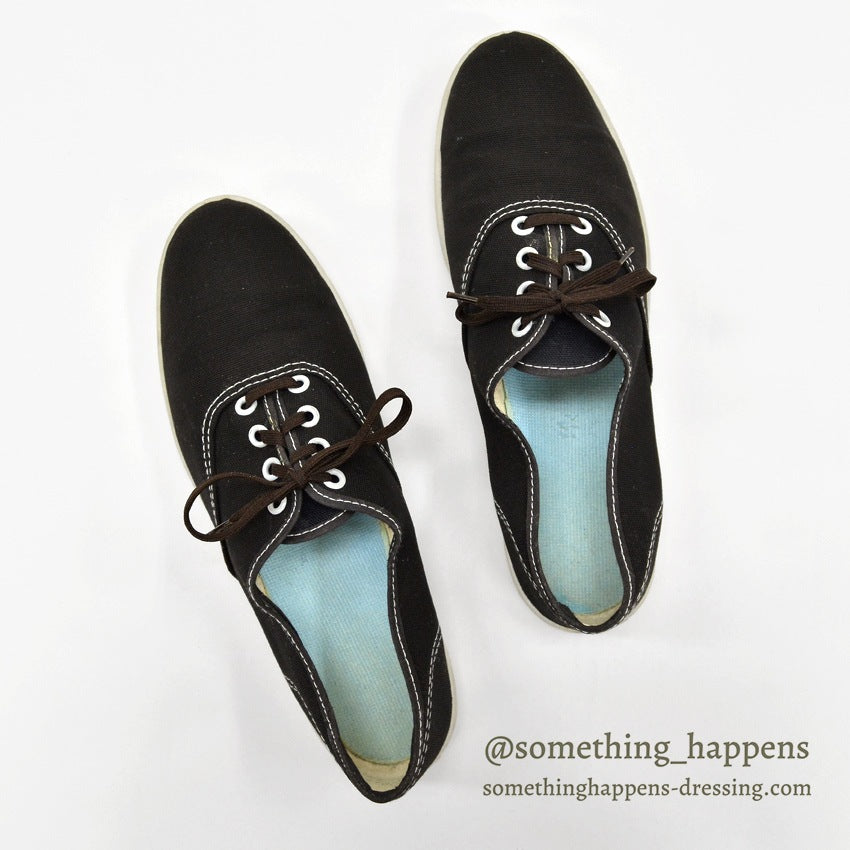 〜1980's OLD BLACK COTTON SNEAKER 1 ...