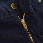 1980's DEADSTOCK Lee 200 CORDUROY PANTS DARK NAVY... W38/L30