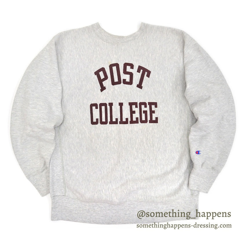 1980's CHAMPION POST COLLEGE REVERSE WEAVE SWEAT SHIRT... XL