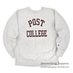 1980's CHAMPION POST COLLEGE REVERSE WEAVE SWEAT SHIRT... XL